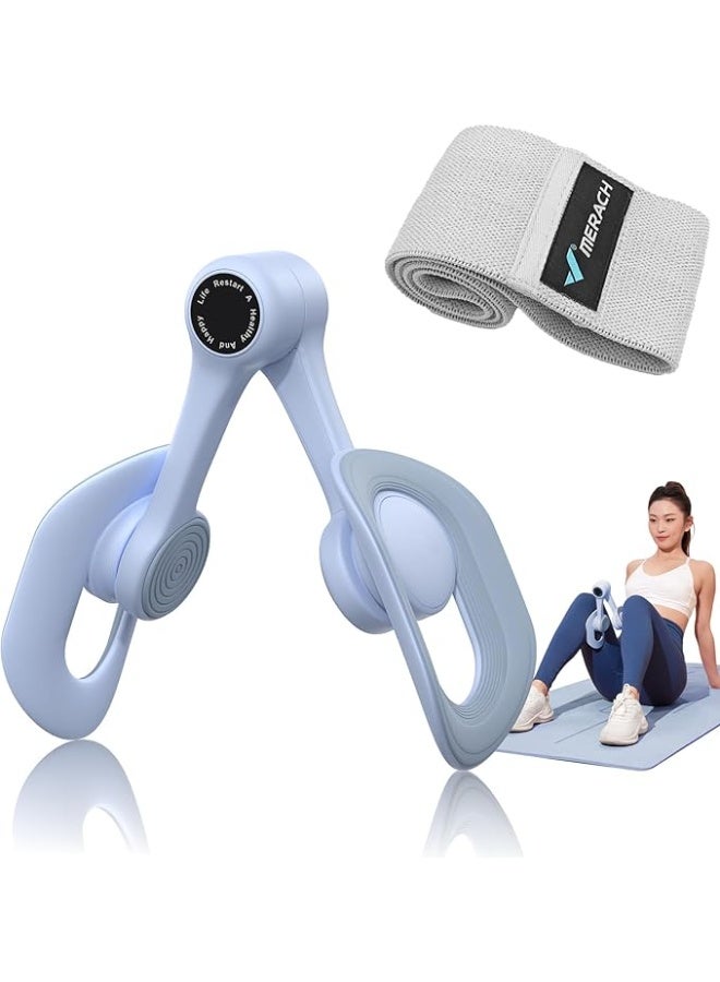 MERACH Thigh Master with Resistance Band, Blue - Image 1